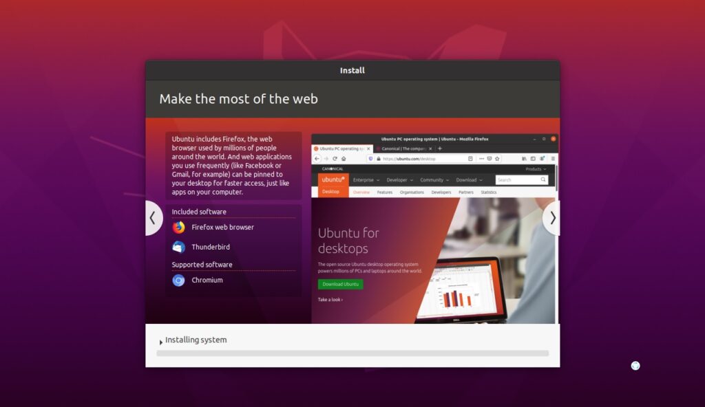 how to install ubuntu from usb memory stick